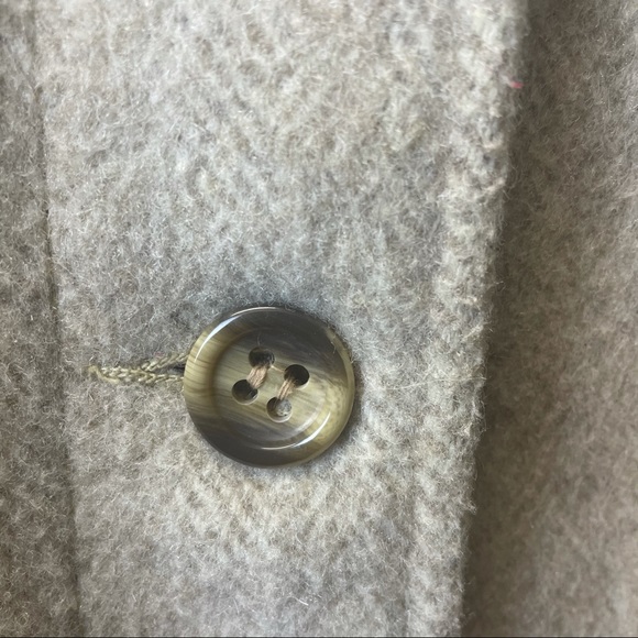 WESTFEILD wool trench coat size 12 made in Canada tan and brown button up - Picture 5 of 6